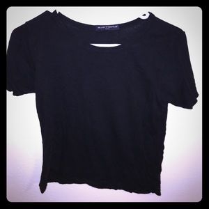 Brandy Melville black cropped shirt